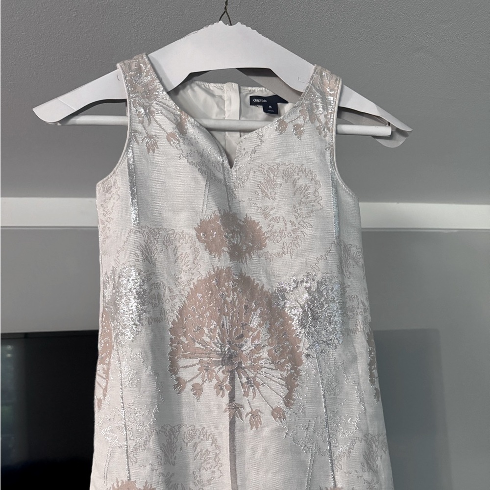 GAP Kids Ivory Sparkle Dress M